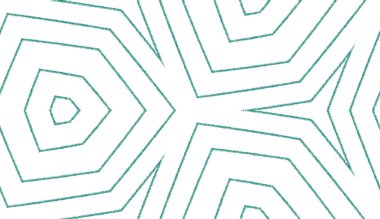 Tekrar eden mayo tasarımı. Turkuaz simetrik kaleydoskop arka planı. Tekstil hazır zarif baskı, mayo kumaş, duvar kağıdı, ambalaj. Yaz şapkası süsleme deseni.