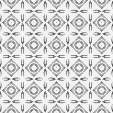 Tekstil hazır fevkalade baskı, mayo kumaş, duvar kağıdı, ambalaj. Siyah ve beyaz büyüleyici boho şık yaz tasarımı. Moda organik yeşil sınır. Organik fayans.