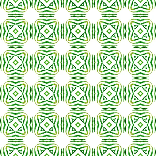Oriental arabesque hand drawn border. Green vibrant boho chic summer design. Textile ready marvelous print, swimwear fabric, wallpaper, wrapping. Arabesque hand drawn design.