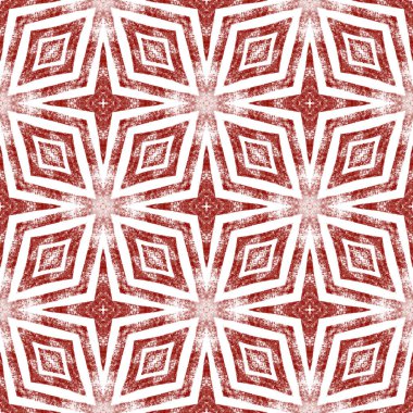 Madalyon pürüzsüz desen. Şarap kırmızısı simetrik kaleydoskop arka planı. Tekstil hazır harika baskı, mayo kumaş, duvar kağıdı, ambalaj. Suluboya madalyonu, pürüzsüz fayans.