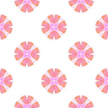 El çizimi tropikal, pürüzsüz sınır. Turuncu otantik boho şık yaz tasarımı. Tropik, pürüzsüz desen. Tekstil hazır baskı, mayo kumaş, duvar kağıdı, ambalaj..