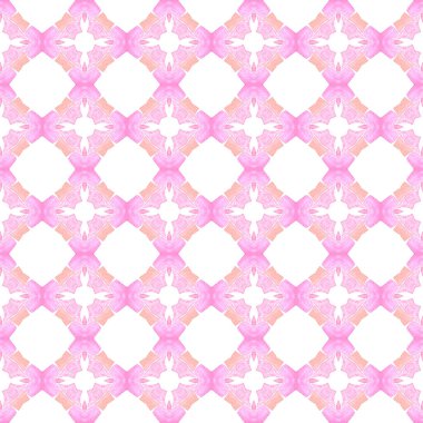 Tekstil hazır baskı, mayo kumaş, duvar kağıdı, ambalaj. Turuncu harika boho şık yaz tasarımı. Sembol suluboya deseni. Yeşil geometrik sembolü suluboya kenarı.