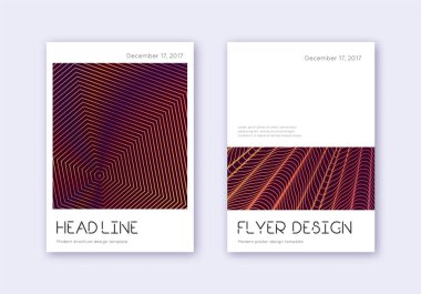 Minimum kapak tasarım şablonu. Kırmızı arka planda turuncu soyut çizgiler. İlahi kapak tasarımı. Canlı katalog, poster, kitap şablonu vs..