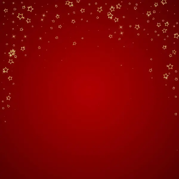 Vánoční Hvězdný Vektor Překryt Kouzelné Hvězdy Luxusní Třpytivé Konfety Vánoční — Stockový vektor