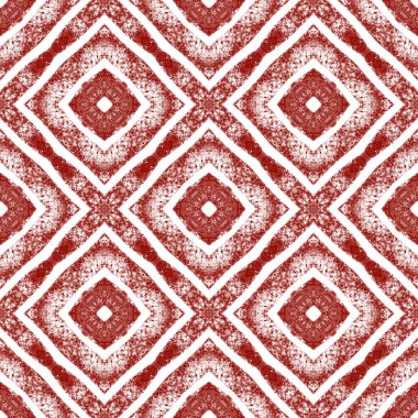 Mozaik kusursuz desen. Şarap kırmızısı simetrik kaleydoskop arka planı. Retro mozaik kusursuz tasarım. Tekstil hazır akıllara durgunluk veren baskı, mayo kumaş, duvar kağıdı, ambalaj..