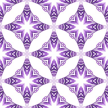 Yaz, egzotik, pürüzsüz sınır. Mor muhteşem boho şık yaz tasarımı. Egzotik, pürüzsüz desen. Tekstil hazır şaşırtıcı baskı, mayo kumaş, duvar kağıdı, ambalaj..