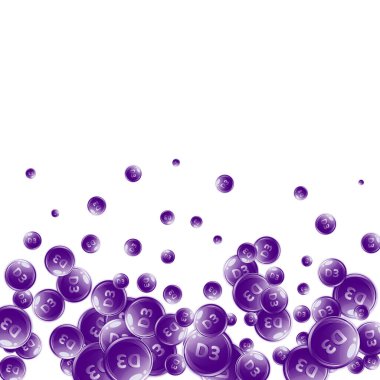 D3 vitamini yuvarlak kapsülleri. Güzellik ve beslenme cilt bakımı. Sağlıklı yaşam konsepti. Tıbbi ve bilimsel geçmiş. 