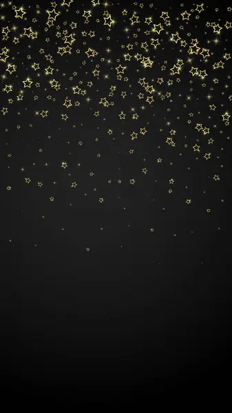 Uma Estrela Espumante Dourada Confete Modelo Sobreposição Infantil Sonhador Caótico —  Vetores de Stock