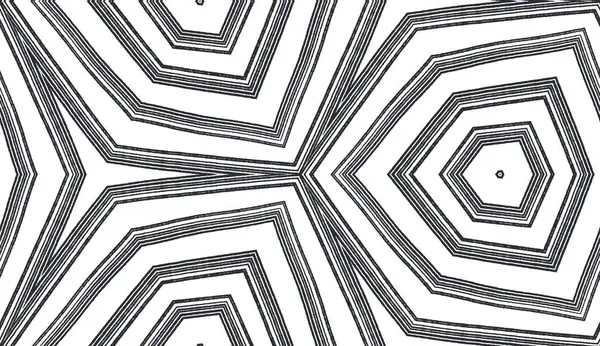 Textured stripes pattern. Black symmetrical kaleidoscope background. Trendy textured stripes design. Textile ready extraordinary print, swimwear fabric, wallpaper, wrapping.