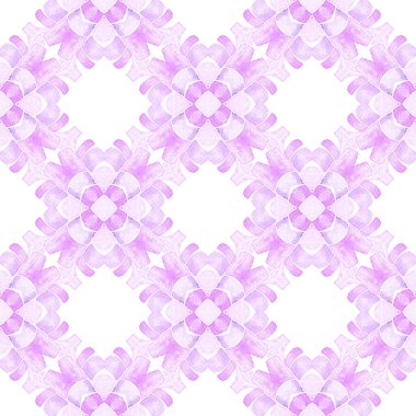 Tropik, pürüzsüz desen. Mor sanatsal boho şık yaz tasarımı. El çizimi tropikal, pürüzsüz sınır. Tekstil hazır seçkin baskı, mayo kumaş, duvar kağıdı, ambalaj..