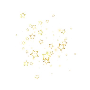 Noel ruhu. Kayan yıldızlar. Noel şablonu örtüşüyor. Beyaz arkaplanda şenlikli yıldız vektör çizimi.