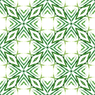 Moda organik yeşil sınır. Yeşil şaşırtıcı boho şık yaz tasarımı. Tekstil hazır hipnotize baskı, mayo kumaş, duvar kağıdı, ambalaj. Organik fayans.