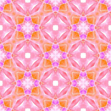 Tekstil hazır Gerçek baskı, mayo kumaş, duvar kağıdı, ambalaj. Turuncu çekici boho şık yaz tasarımı. Moda organik yeşil sınır. Organik fayans.