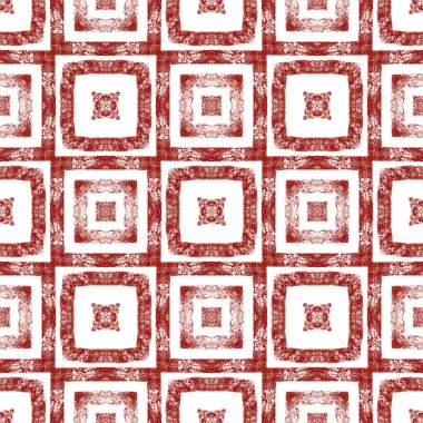 Geometric seamless pattern. Wine red symmetrical kaleidoscope background. Textile ready amusing print, swimwear fabric, wallpaper, wrapping. Hand drawn geometric seamless design. clipart
