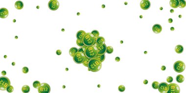 B12 vitamini pasaklı yuvarlak haplar. Güzellik ve beslenme cilt bakımı. Temel vitamin vektör illüstrasyonu. Refah kavramı.