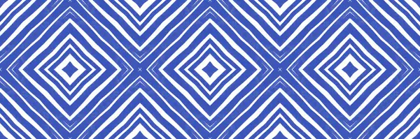Gestreifte Hand Gezeichnete Nahtlose Muster Indigo Symmetrischer Kaleidoskop Hintergrund Schönes — Stockfoto