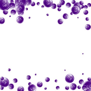 D3 vitamini yuvarlak kapsülleri. Güzellik ve beslenme cilt bakımı. Sağlık konsepti. Tıbbi ve bilimsel geçmiş. 