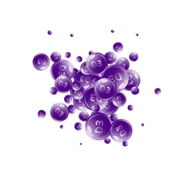 D3 vitamini yuvarlak kapsülleri. Güzellik ve beslenme cilt bakımı. Sağlık konsepti. Tıbbi ve bilimsel geçmiş. 