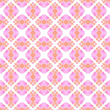 Tekstil hazır fevkalade baskı, mayo kumaş, duvar kağıdı, ambalaj. Turuncu ideal boho şık yaz tasarımı. El yapımı Arabesk tasarımı. Doğulu arabesk el çizimi sınır.