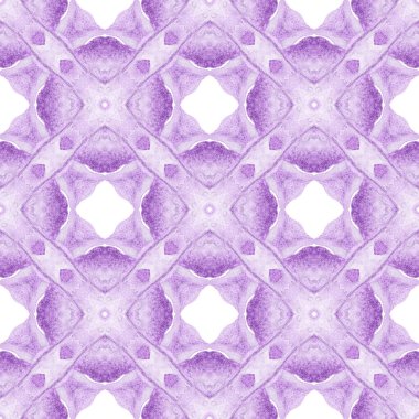 Moda organik yeşil sınır. Mor göz kamaştırıcı boho şık yaz tasarımı. Tekstil hazır büyüleyici baskı, mayo kumaş, duvar kağıdı, ambalaj. Organik fayans.