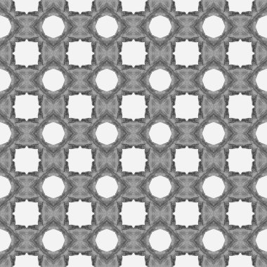 Organik fayans. Siyah ve beyaz nefes kesici boho şık yaz tasarımı. Moda organik yeşil sınır. Tekstil hazır zarif baskı, mayo kumaş, duvar kağıdı, ambalaj..