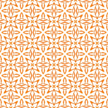 Moda organik yeşil sınır. Turuncu muhteşem boho şık yaz tasarımı. Organik fayans. Tekstil hazır çekici baskı, mayo kumaş, duvar kağıdı, ambalaj..