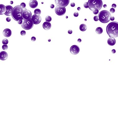 Çinko yuvarlak kapsüller rastgele dağılmış. Güzellik ve beslenme cilt bakımı. Sağlık konsepti. Tıbbi ve bilimsel geçmiş. 