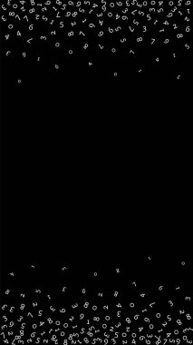 İngilizce 'nin harfleri düşüyor. Latin alfabesinin renkli, çocuksu uçan karakterleri. Yabancı diller öğrenim kavramı. Okula dönüş afişi .