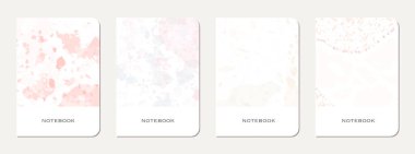 Okul günlüğü kapağı tasarımı. Doğal taşlar, granit, kuvars ve mermerden yapılmış terrazzo soyut arka plan. Venedik terrazzo doku okul günlüğü şablonu.