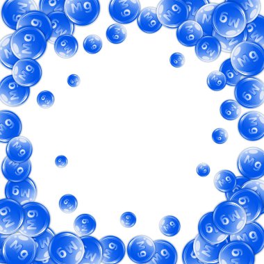 Magnezyum yuvarlak kapsüller rastgele dağılmış. Güzellik ve beslenme cilt bakımı. Sağlıklı yaşam konsepti. Temel vitamin vektör illüstrasyonu. 