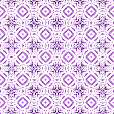 Tekstil hazır görkemli baskı, mayo kumaş, duvar kağıdı, ambalaj. Mor kusursuz boho şık yaz tasarımı. Yaz, egzotik, pürüzsüz sınır. Egzotik, pürüzsüz desen.
