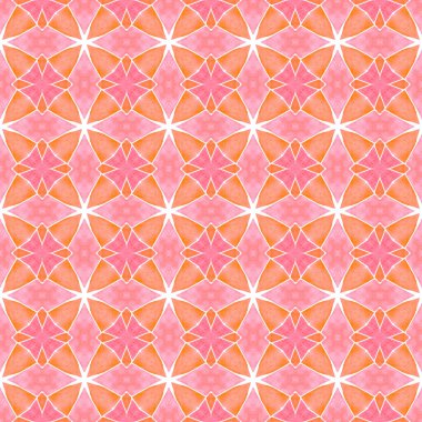 Tekrar eden çizgili el çizgisi sınırı. Turuncu güçlü boho şık yaz tasarımı. Tekstil hazır baskı, mayo kumaş, duvar kağıdı, ambalaj. Çizgili el çizimi tasarımı.