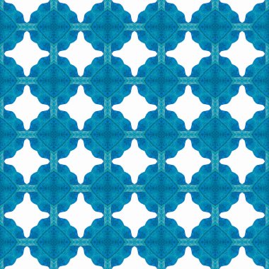 Tekrar eden çizgili el çizgisi sınırı. Mavi yaratıcı boho şık yaz tasarımı. Çizgili el çizimi tasarımı. Tekstil hazır baskı, mayo kumaş, duvar kağıdı, ambalaj..