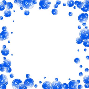 Magnezyum yuvarlak kapsüller rastgele dağılmış. Güzellik ve beslenme cilt bakımı. Sağlık konsepti. Tıbbi ve bilimsel geçmiş. 