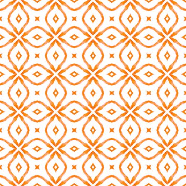 Tekstil hazır harika baskı, mayo kumaş, duvar kağıdı, ambalaj. Turuncu eşsiz boho şık yaz tasarımı. Moda organik yeşil sınır. Organik fayans.