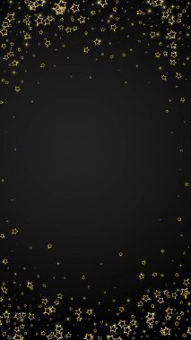 Noel ruhu. Kayan yıldızlar. Noel şablonu örtüşüyor. Siyah arkaplanda kutlama yıldızları vektör çizimi.