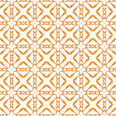 Moda organik yeşil sınır. Turuncu güzel boho şık yaz tasarımı. Organik fayans. Tekstil hazır muhteşem baskı, mayo kumaş, duvar kağıdı, ambalaj..