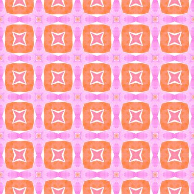 Yaz, egzotik, pürüzsüz sınır. Turuncu garip boho şık yaz tasarımı. Egzotik, pürüzsüz desen. Tekstil hazır lüks baskı, mayo kumaş, duvar kağıdı, ambalaj..