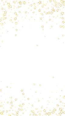 Noel yıldızları vektör kaplaması. Sihirli yıldızlar lüks konfeti. Noel ruhu. Beyaz arkaplanda şenlikli yıldız vektör çizimi.