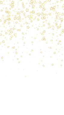 Noel yıldızları vektör kaplaması. Sihirli yıldızlar lüks konfeti. Noel ruhu. Beyaz arkaplanda şenlikli yıldız vektör çizimi.