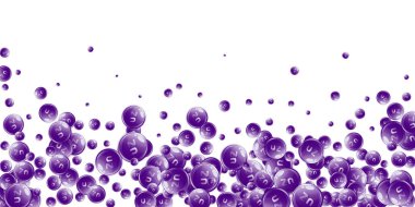 Çinko yuvarlak kapsüller rastgele dağılmış. Güzellik ve beslenme cilt bakımı. Temel vitamin vektör illüstrasyonu. Sağlıklı yaşam konsepti.