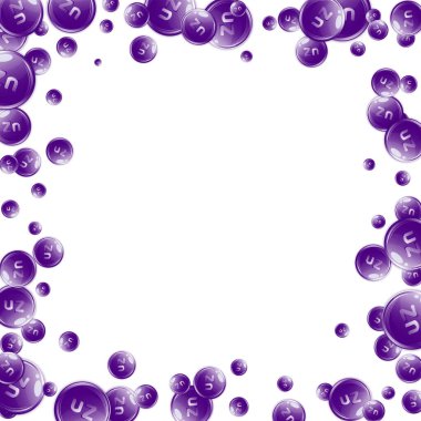 Çinko yuvarlak kapsüller rastgele dağılmış. Güzellik ve beslenme cilt bakımı. Temel vitamin vektör illüstrasyonu. Sağlıklı yaşam konsepti.