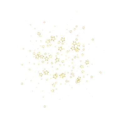 Noel ruhu. Kayan yıldızlar. Noel şablonu örtüşüyor. Beyaz arkaplanda şenlikli yıldız vektör çizimi.