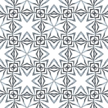 Organik fayans. Siyah ve beyaz, inanılmaz şık yaz tasarımı. Tekstil hazır güzel baskı, mayo kumaş, duvar kağıdı, ambalaj. Moda organik yeşil kenar.