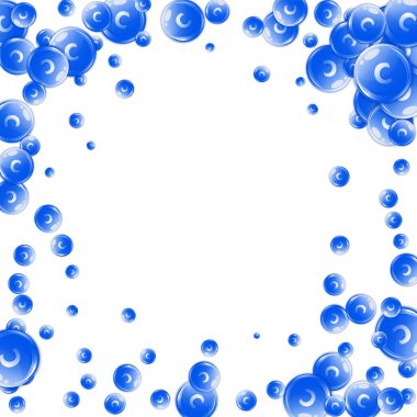 C vitamini yuvarlak kapsülleri rastgele dağılmış. Güzellik ve beslenme cilt bakımı. Sağlıklı yaşam konsepti. Tıbbi ve bilimsel geçmiş. 