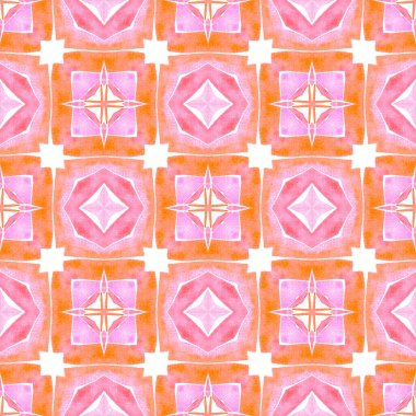 Moda organik yeşil sınır. Turuncu otantik boho şık yaz tasarımı. Tekstil hazır zarif baskı, mayo kumaş, duvar kağıdı, ambalaj. Organik fayans.