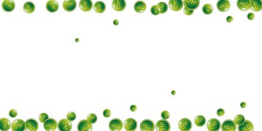 Q10 vitamini yuvarlak kapsülleri rastgele dağılmış. Güzellik ve beslenme cilt bakımı. Sağlıklı yaşam konsepti. Tıbbi ve bilimsel geçmiş. 