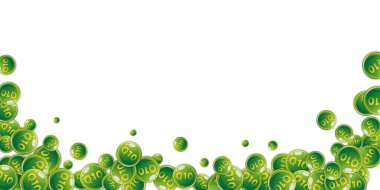 Q10 vitamini yuvarlak kapsülleri rastgele dağılmış. Güzellik ve beslenme cilt bakımı. Sağlık konsepti. Tıbbi ve bilimsel geçmiş. 