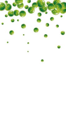 Q10 vitamini yuvarlak kapsülleri rastgele dağılmış. Güzellik ve beslenme cilt bakımı. Temel vitamin vektör illüstrasyonu. Sağlıklı yaşam konsepti.