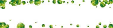 Q10 vitamini yuvarlak kapsülleri rastgele dağılmış. Güzellik ve beslenme cilt bakımı. Tıbbi ve bilimsel geçmiş. Sağlıklı yaşam konsepti.